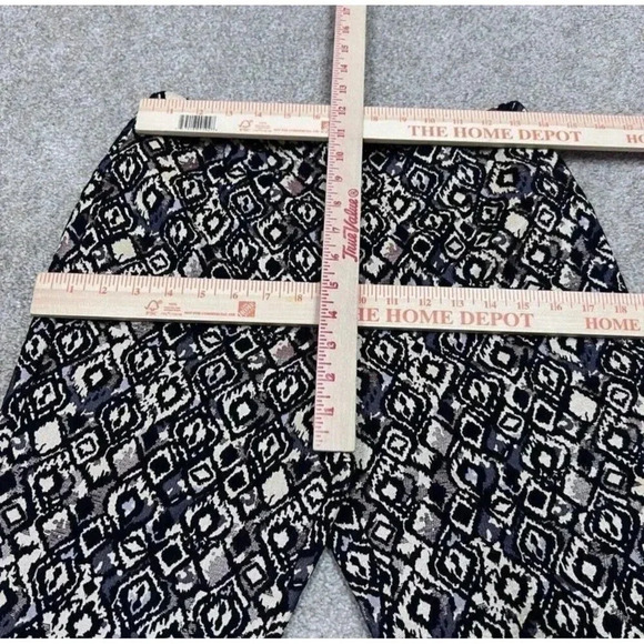 Free People Pants Size 4 Black Brown Gold Women's Straight Leg NWT Cropped - Picture 2 of 13